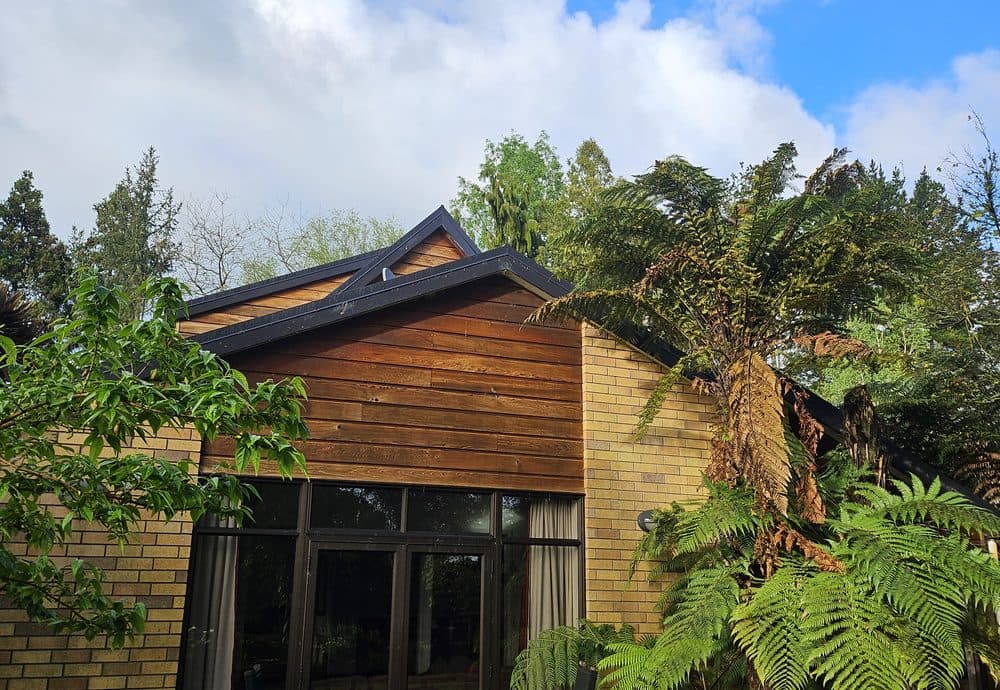 Architectural metal roof and cladding on a new build